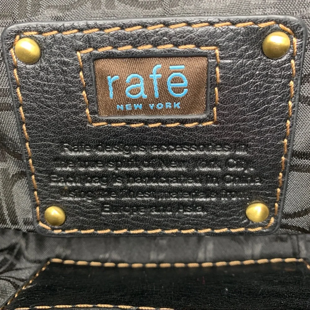 Rafe Leopard Print Clutch with Black Patent Trim and Gold Hardware